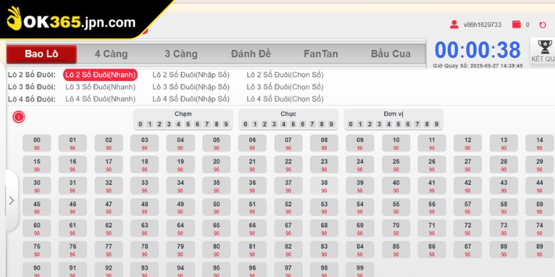 Lô Đề Siêu Tốc OK365 – Siêu Phẩm Tốc Độ Trong Số Đề 2 Tham khảo một vài hình thức đặt cược phù hợp