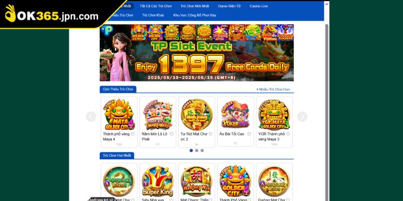 Tp Điện Tử Ok365 Thiên Đường Giải Trí Slot Đẳng Cấp 1 Khám phá Tp Điện Tử OK365 đẳng cấp