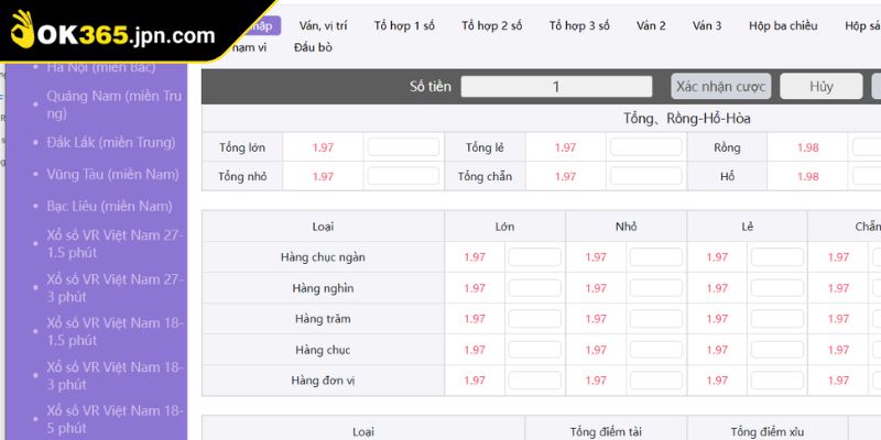 VR Xổ Số OK365 - Trải Nghiệm Thực Tế Ảo Như Ngoài Đời 2 Những hình thức vào tiền được nhiều người lựa chọn