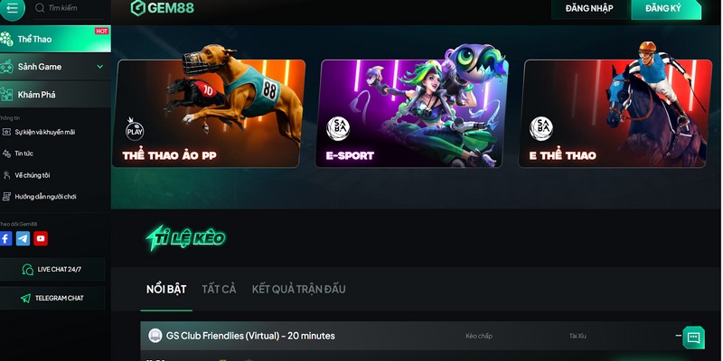 Tổng hợp các bộ môn thể thao hấp dẫn có tại Gem88