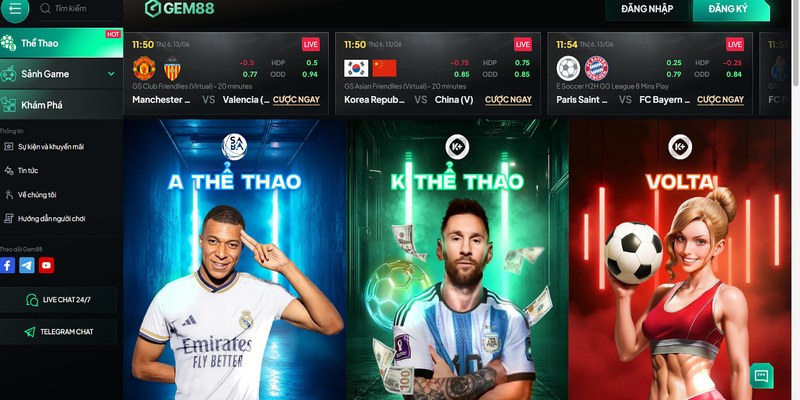 Thể thao Gem88 thu hút người chơi nhờ vào ưu điểm nổi bật